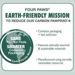 Four Paws Wee-Wee Super Absorbent Dog Pee Pads with Insta-Rise Border- 22 x 23 inch