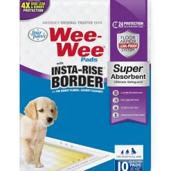 Four Paws Wee-Wee Super Absorbent Dog Pee Pads with Insta-Rise Border- 22 x 23 inch