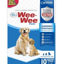 Four Paws Wee-Wee Superior Performance Standard Dog Pee Pads - 22"x23" inch