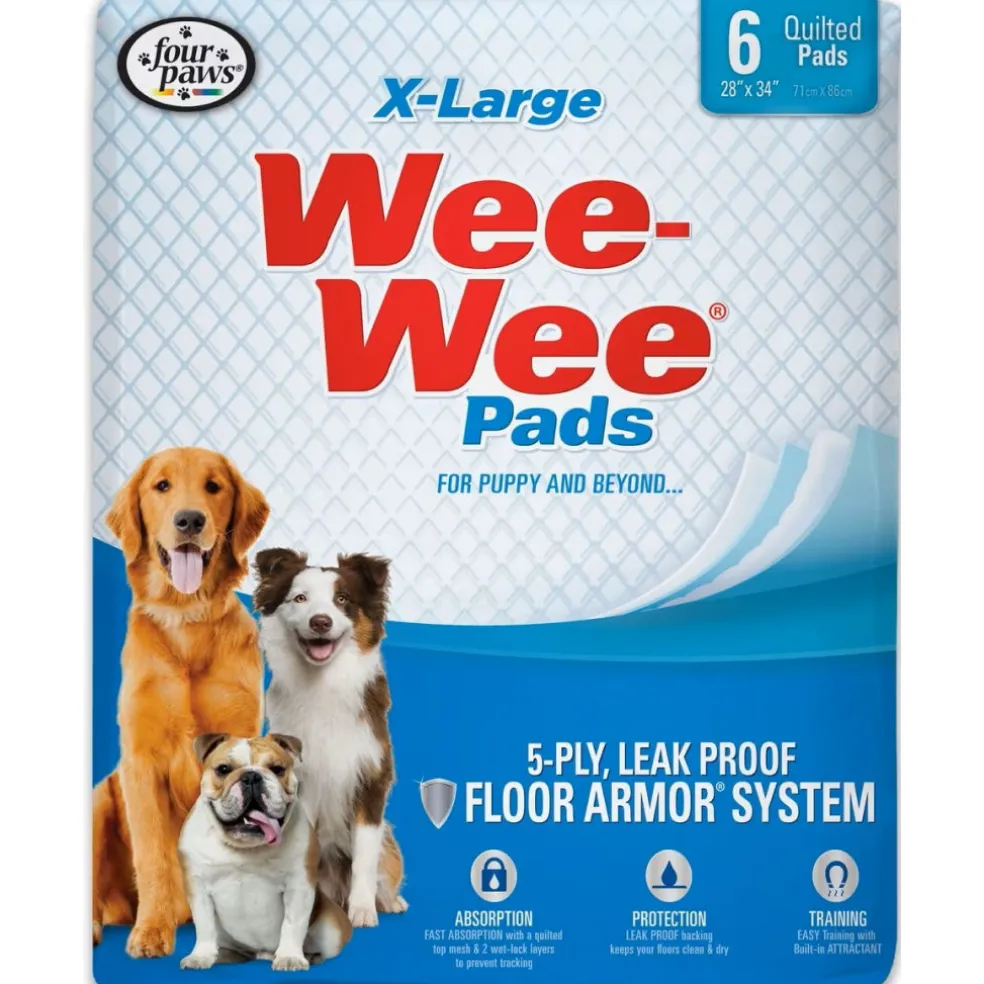 Four Paws Wee-Wee Superior Performance X-Large Dog Pee Pads- 28 x 34 inch