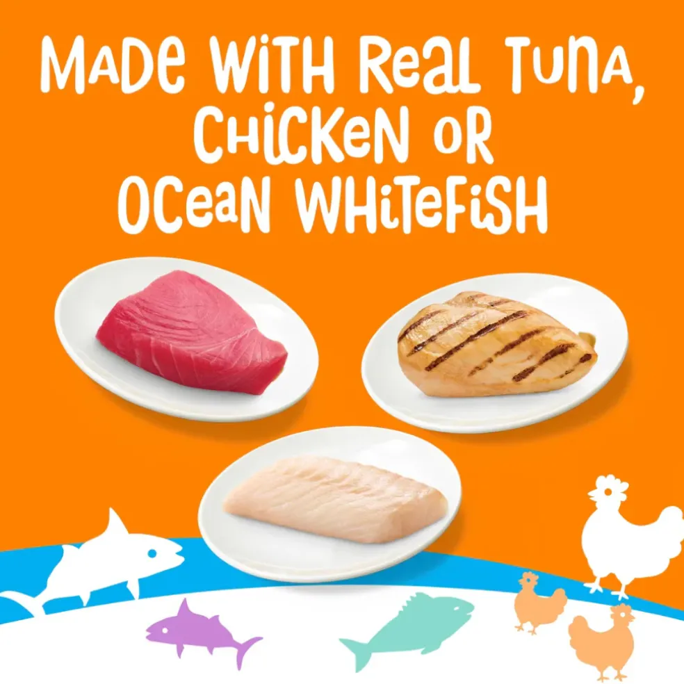 Friskies lil' Lickables Tuna, Chicken, & Ocean Whitefish Variety Pack Lickable Cat Treats (20 ct)