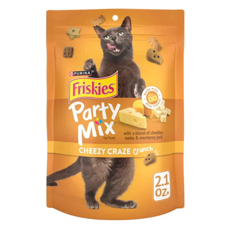 Friskies Party Mix Cheezy Craze Crunch Cat Treats