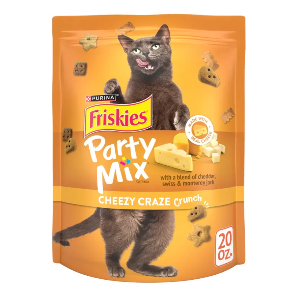 Friskies Party Mix Cheezy Craze Crunch Cat Treats