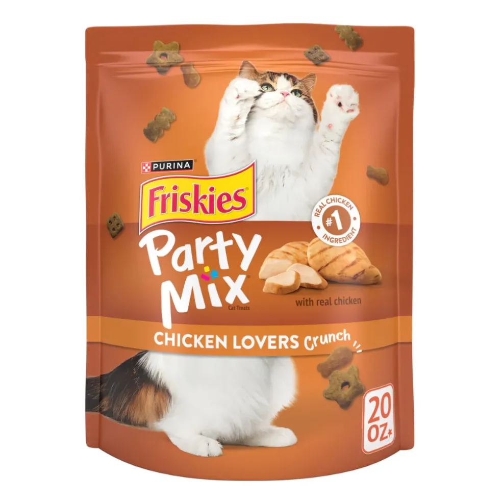 Friskies Party Mix Chicken Lovers Crunch Cat Treats (20oz)