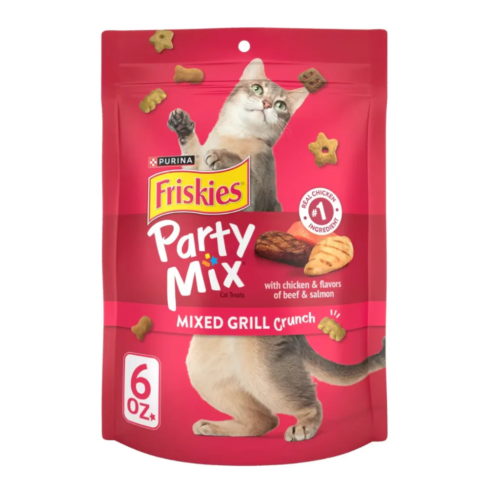Friskies Party Mix Mixed Grill Crunch Cat Treats