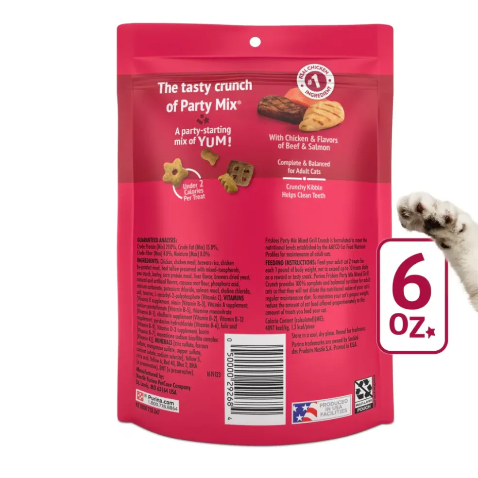 Friskies Party Mix Mixed Grill Crunch Cat Treats