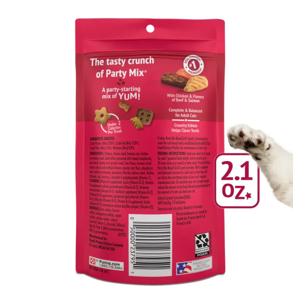 Friskies Party Mix Mixed Grill Crunch Cat Treats