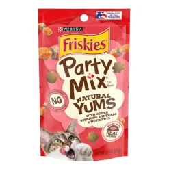 Friskies Party Mix Naturals Real Salmon Crunchy Cat Treats (2.1 oz)