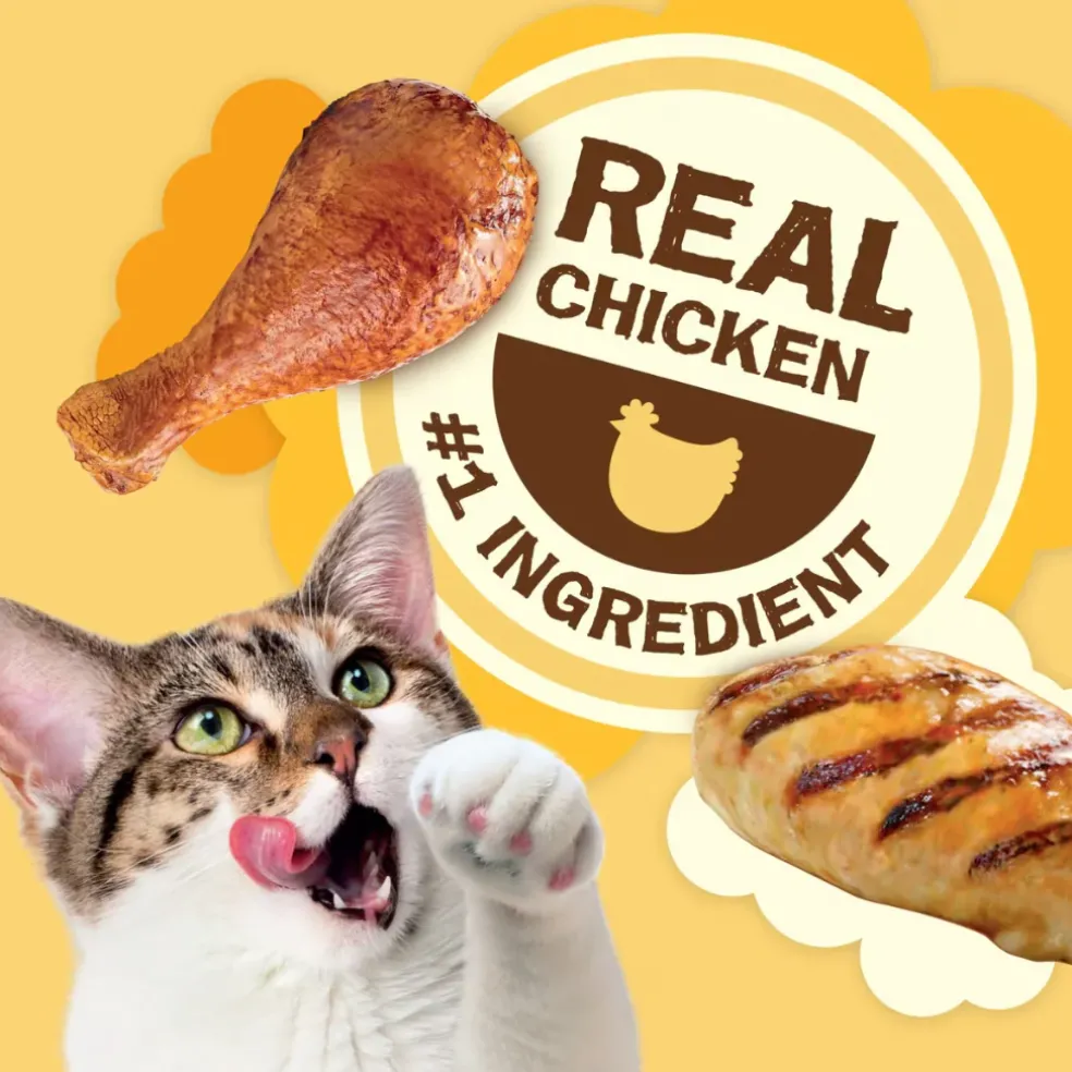 Friskies Party Mix Natural Yums Chicken Recipe Cat Treats