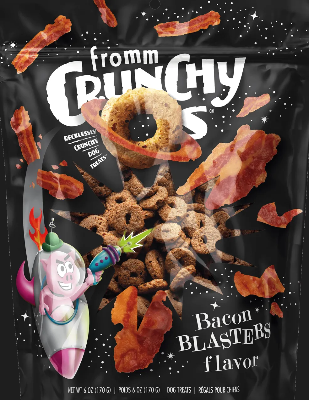 Fromm Crunchy Os Bacon Blasters Flavor Dog Treats
