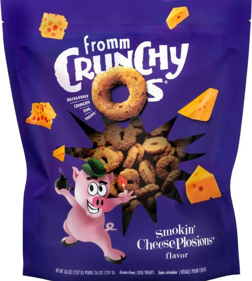 Fromm Crunchy O's Dog Smokin' CheesePlosions Flavor Treats