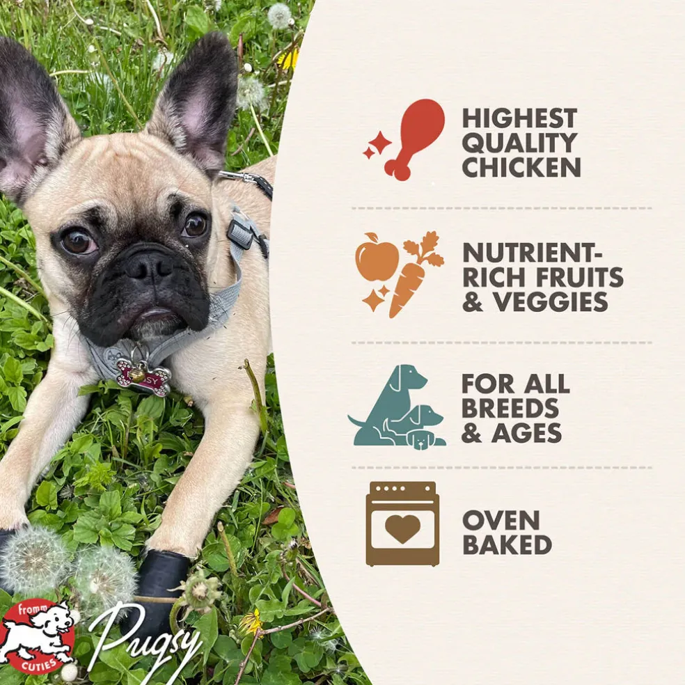 Fromm Four Star Oven-Baked Chicken with Peas & Carrots Recipe Treats for Dogs, 8-oz