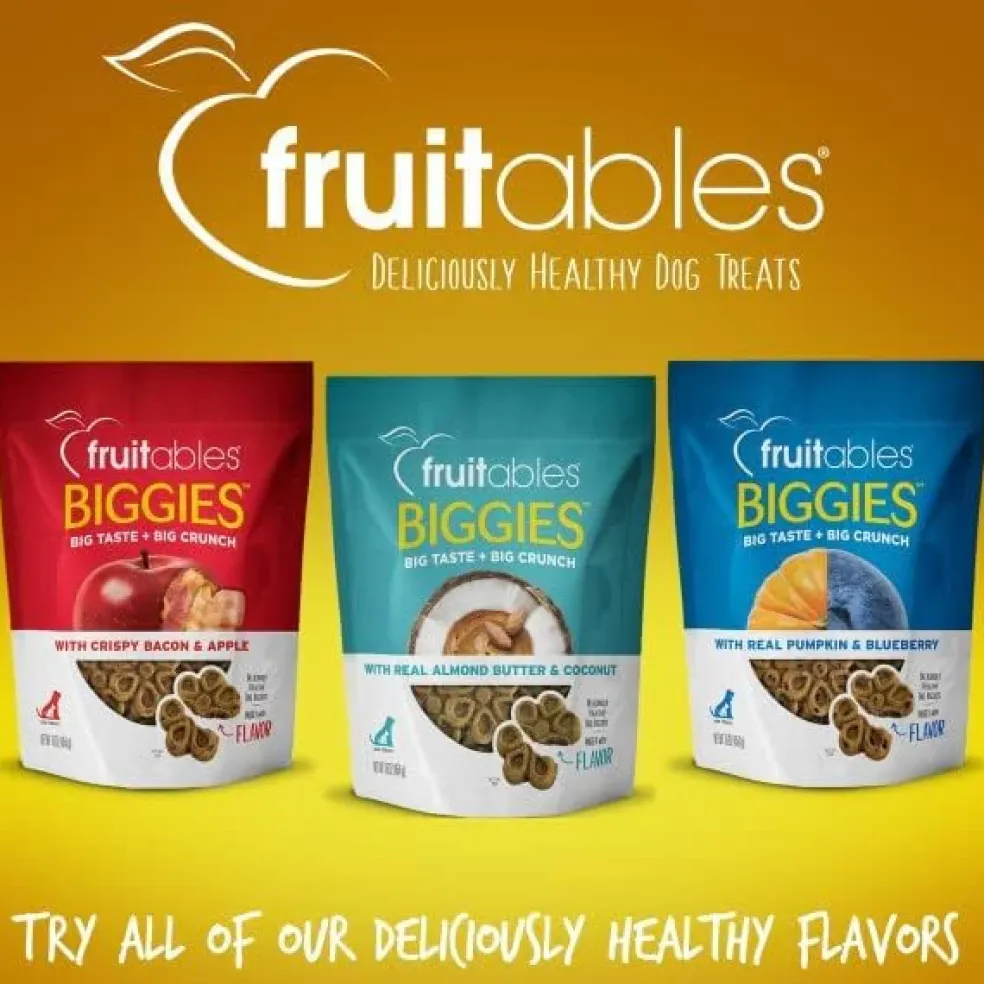 Fruitables BIGGIES Peanut Butter & Banana Dog Treats (16 oz)