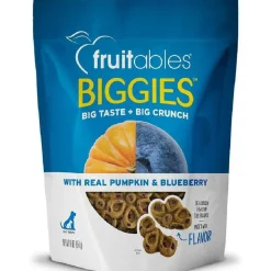 Fruitables BIGGIES Pumpkin & Blueberry Dog Treats (16 oz)