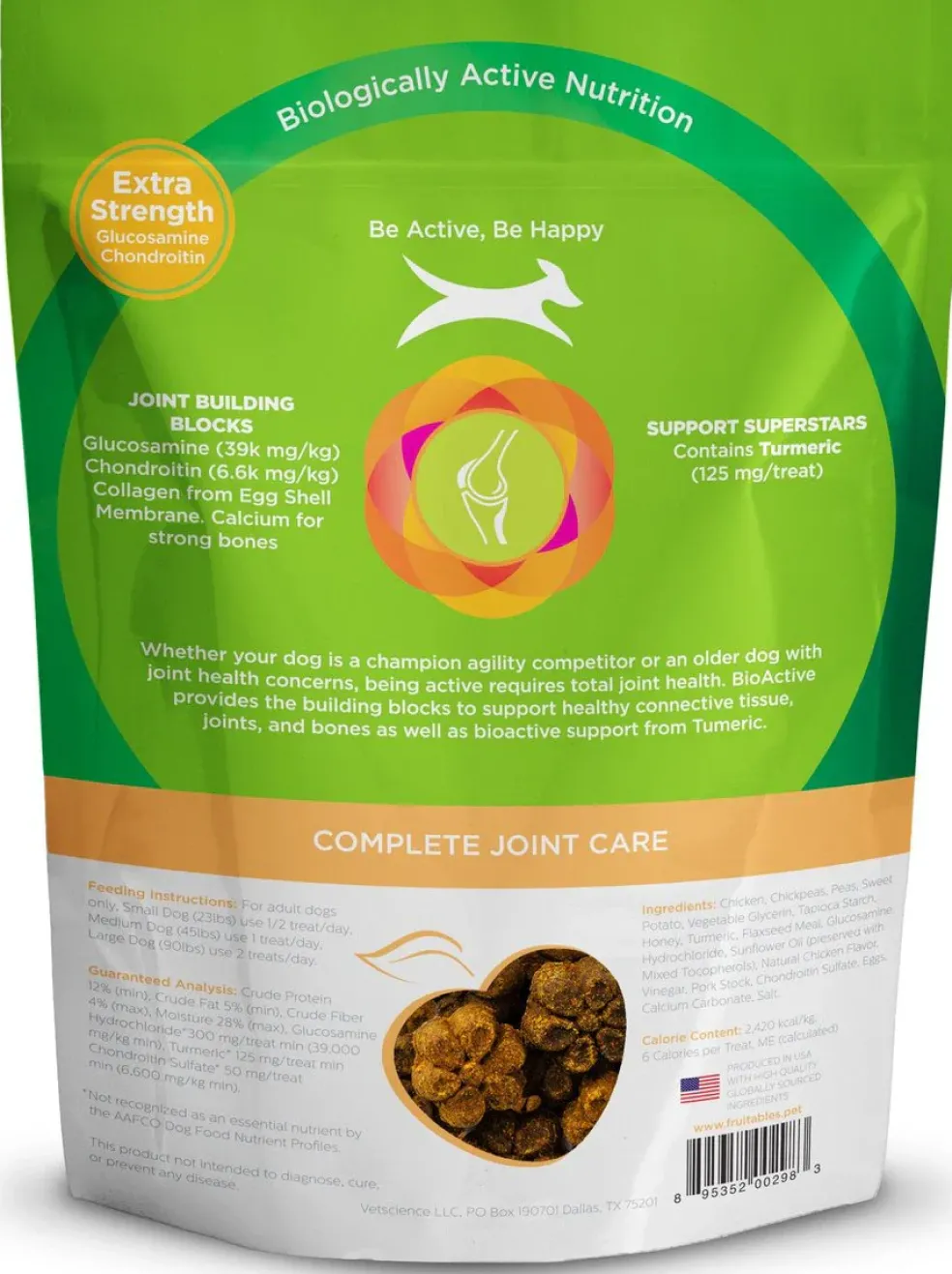 Fruitables BioActive Complete Joint Care Soft Chew Dog Treats (6 oz)