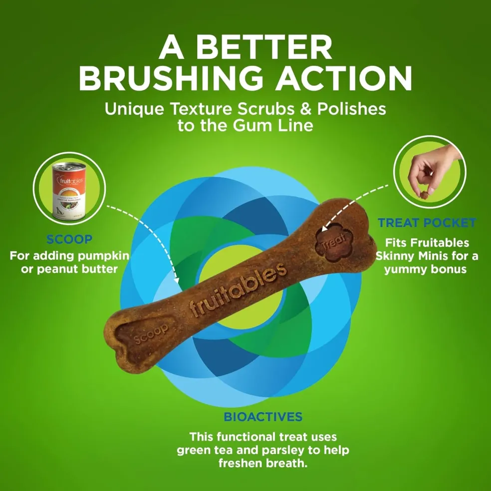 Fruitables BioActive Fresh Mouth Dental Chews For Medium Dogs (10 chews)