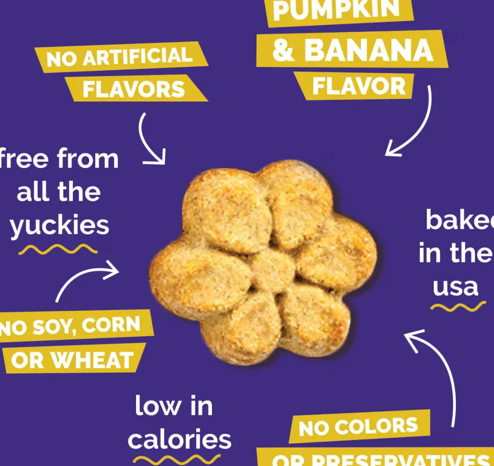 Fruitables Dog Treats Pumpkin & Banana Flavor (7 oz)