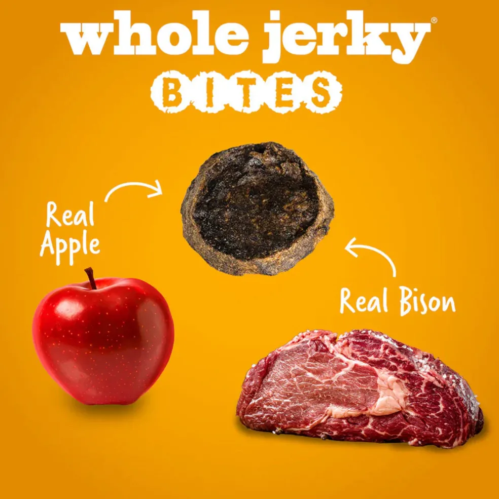 Fruitables Grilled Bison & Apple Whole Jerky Bites, 5-oz