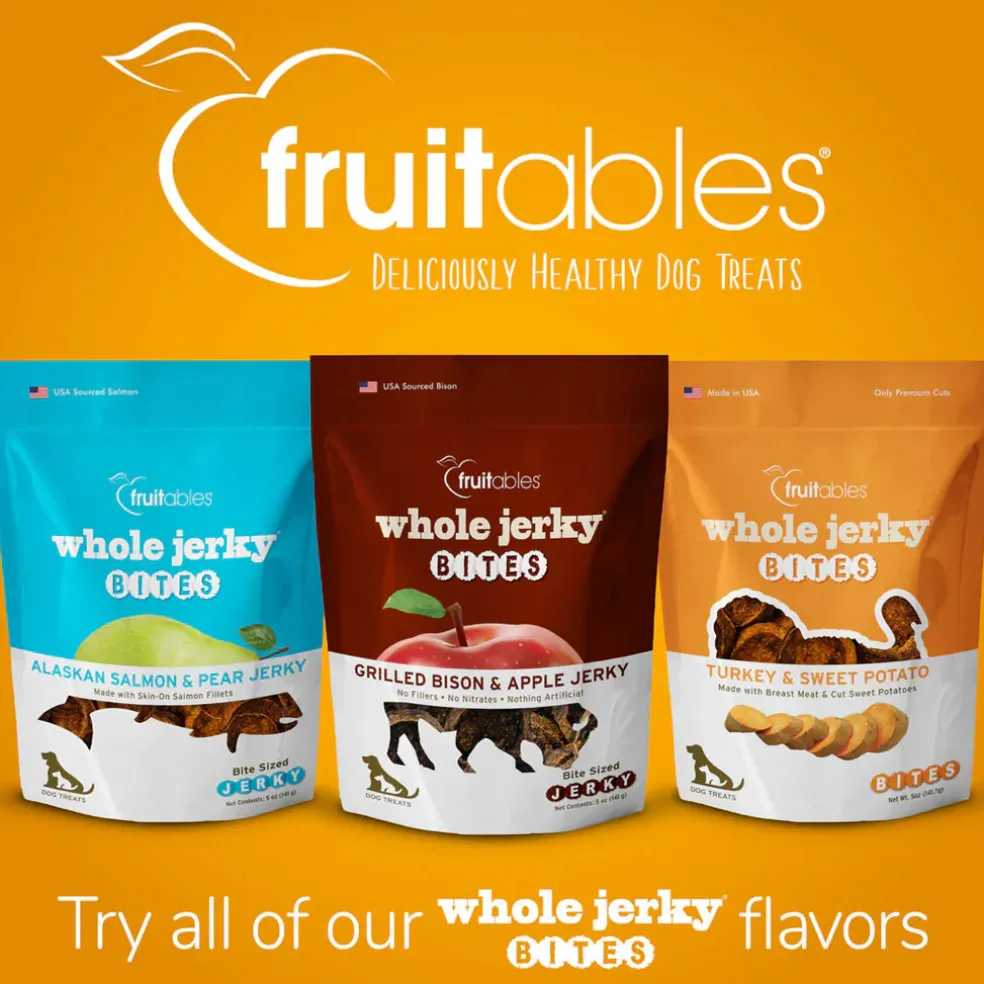 Fruitables Grilled Bison & Apple Whole Jerky Bites, 5-oz