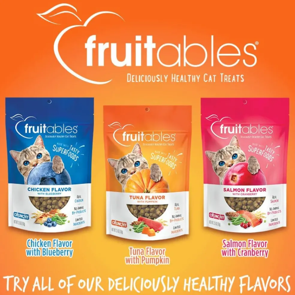 Fruitables Limited Ingredient Tuna with Pumpkin Crunchy Treats For Cats