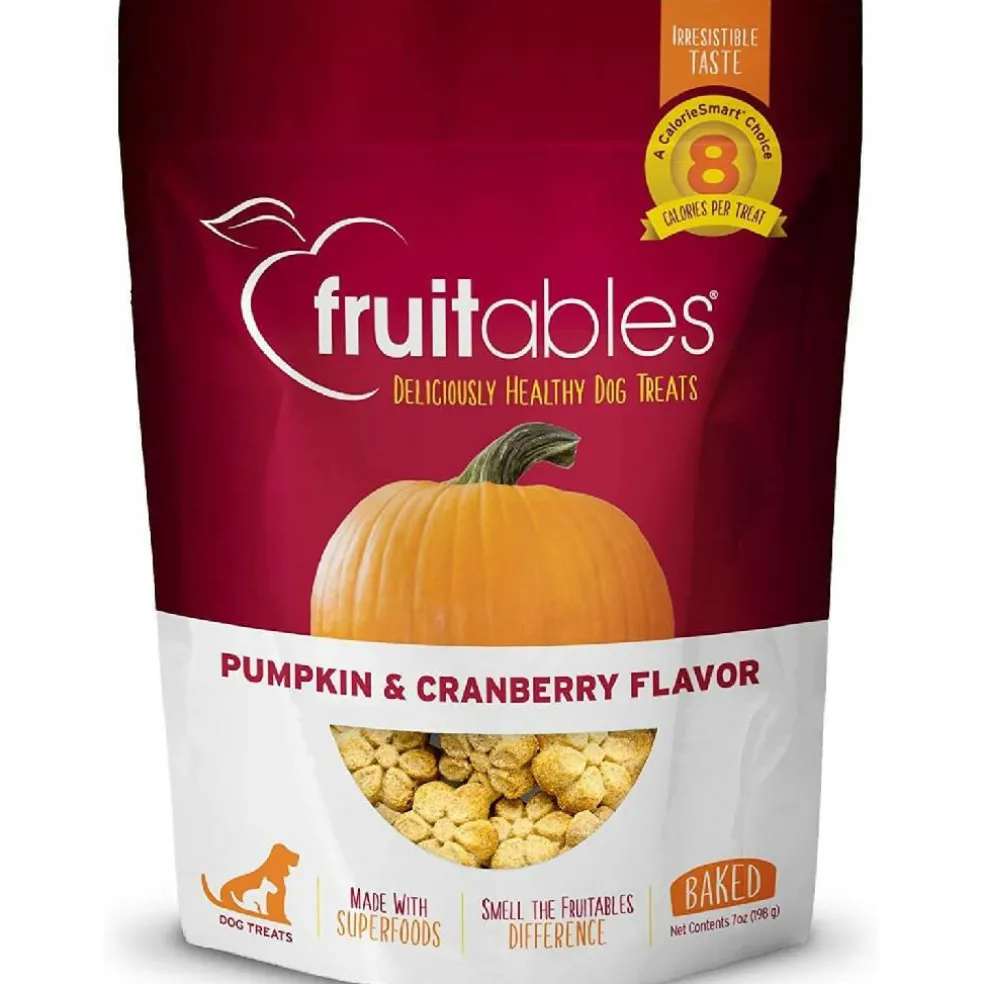Fruitables Pumpkin & Cranberry Crunchy Dog Treats (7 oz)