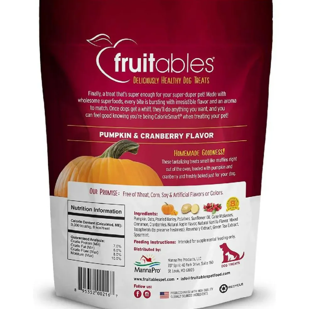 Fruitables Pumpkin & Cranberry Crunchy Dog Treats (7 oz)