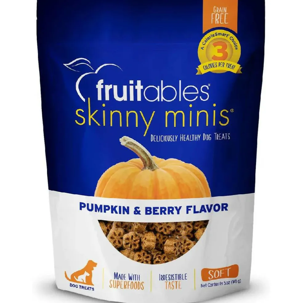 Fruitables Skinny Minis Pumpkin & Berry Flavor Dog Treats