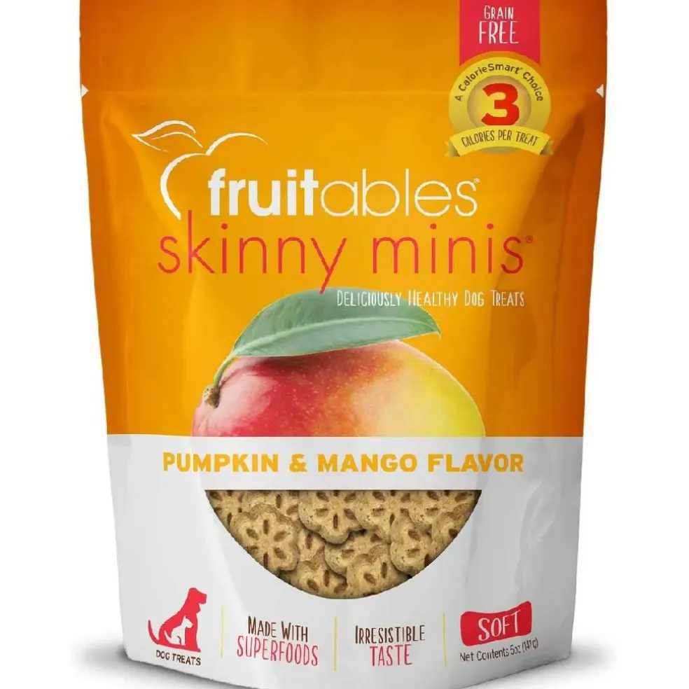 Fruitables Skinny Minis Pumpkin & Mango Flavor Dog Treats (5 oz)