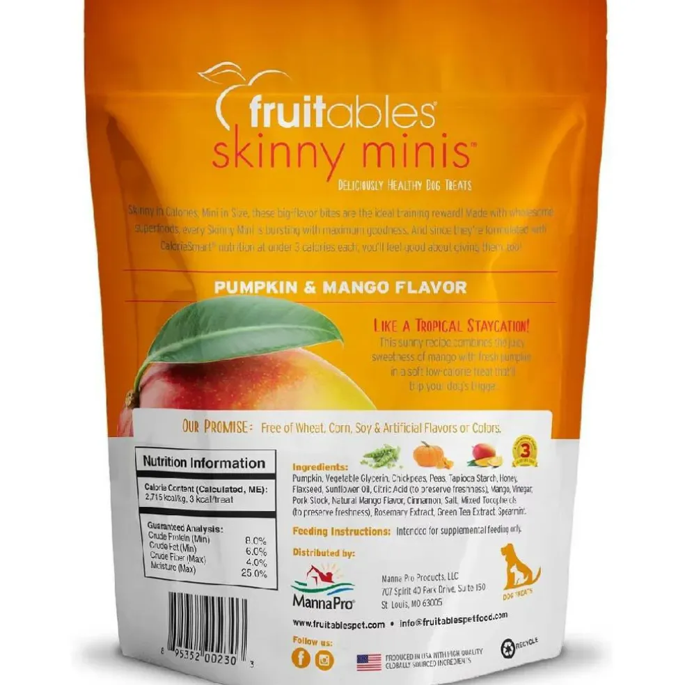 Fruitables Skinny Minis Pumpkin & Mango Flavor Dog Treats (5 oz)