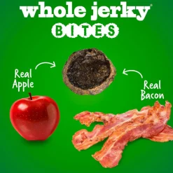 Fruitables Whole Jerky Bites Bacon & Apple Treats For Dogs (5 oz)