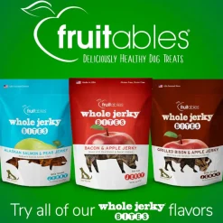 Fruitables Whole Jerky Bites Bacon & Apple Treats For Dogs (5 oz)