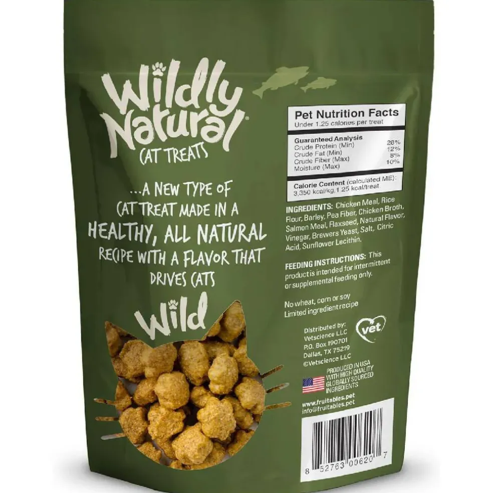 Fruitables Wildly Natural Cat Treats Salmon Flavor (2.5 oz)
