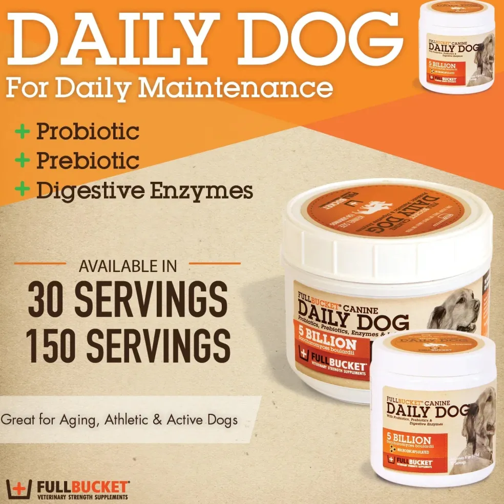 Fullbucket Canine Daily Dog Kennel Size (435g, 150 servings)