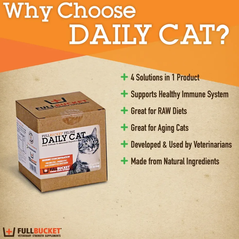 Fullbucket Daily Cat Probiotic Powder (87g, 30 servings)