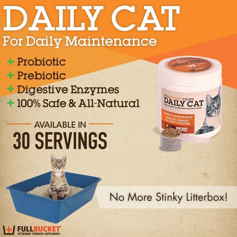 Fullbucket Daily Cat Probiotic Powder (87g, 30 servings)