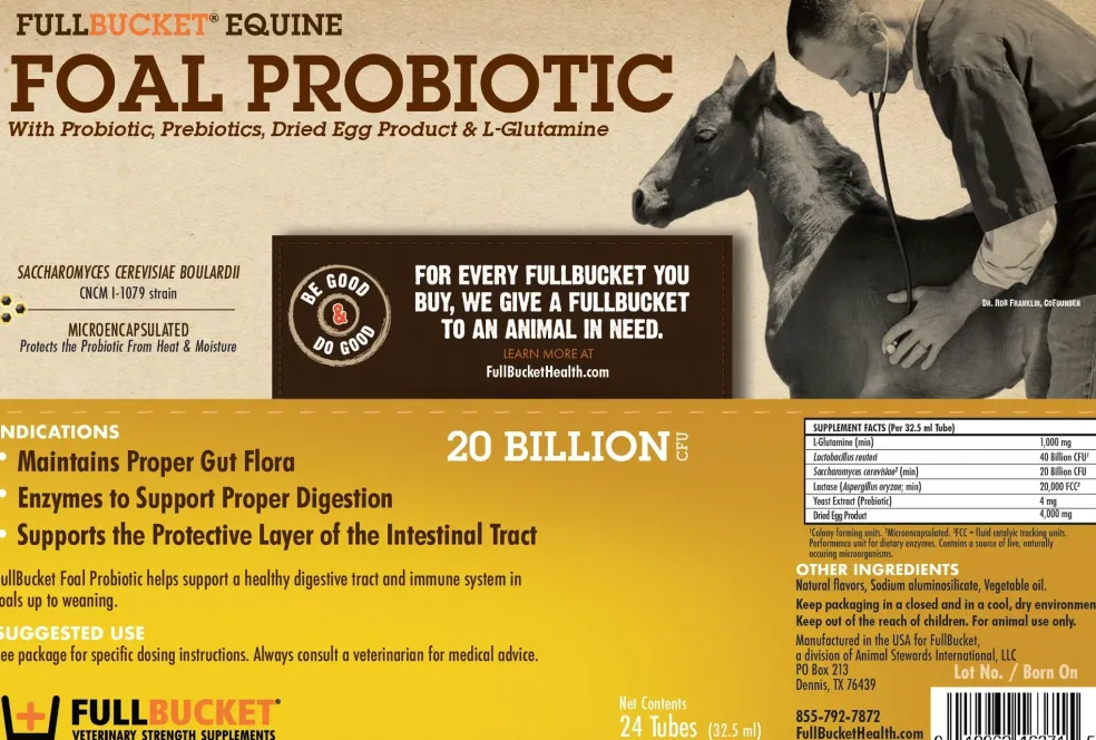 Fullbucket Foal Probiotic Paste (10 tube)