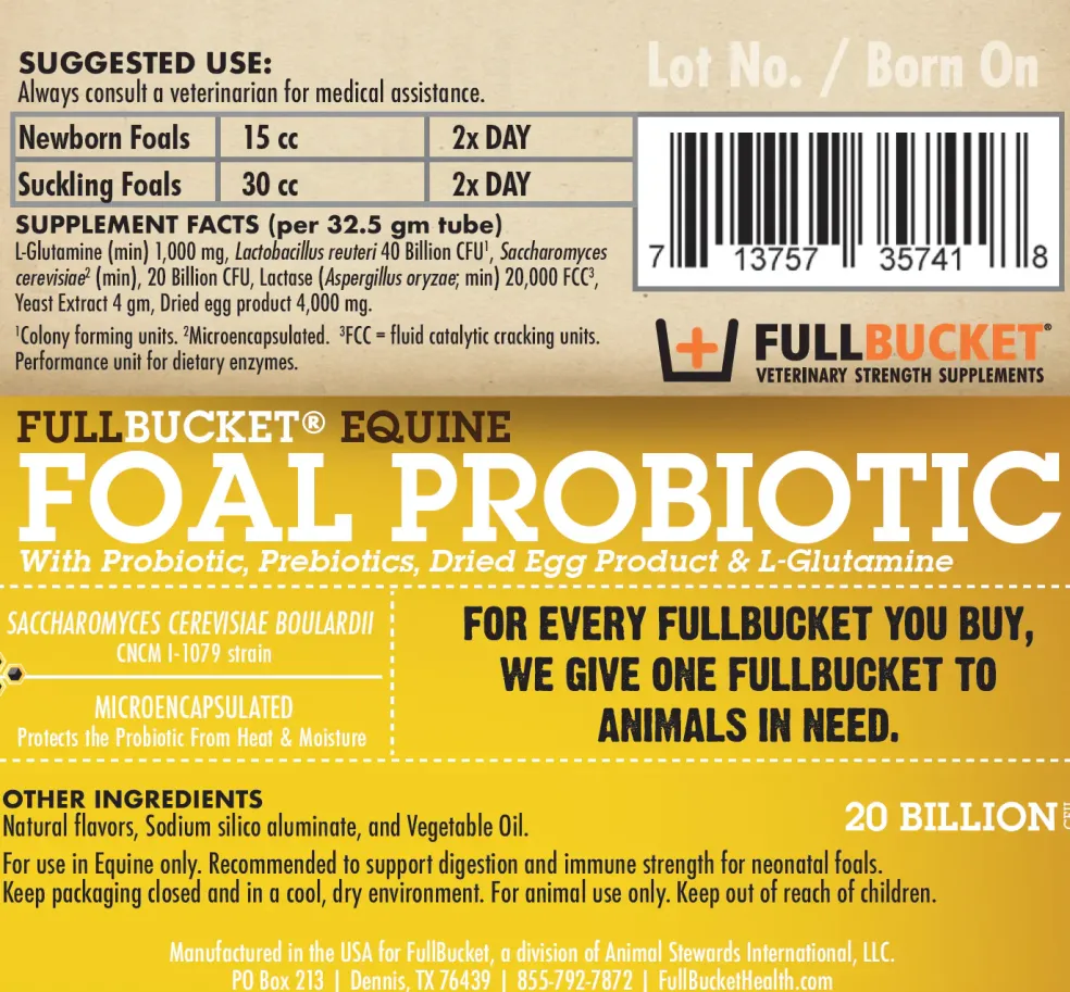 Fullbucket Foal Probiotic Paste (single tube)