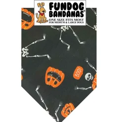 FunDog Bandanas Halloween for Dogs & Cats, Color Varies