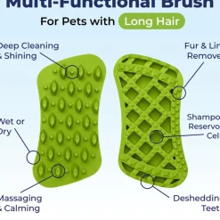 Furbliss Two-Sided Multi-Functional Brush for Pets with Long Hair
