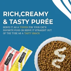 Fussie Cat 10 Flavors Variety Lickable Cat Treats, 0.5-oz tube, 50 count