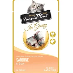 Fussie Cat Premium Sardine in Gravy Wet Cat Food, 2.47-oz