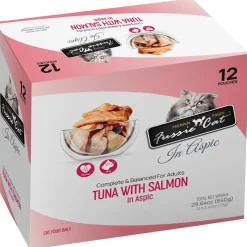 Fussie Cat Premium Tuna with Salmon in Aspic Wet Cat Food, 2.47-oz pouch