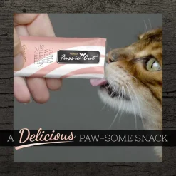 Fussie Cat Tuna with Salmon Puree Lickable Cat Treats, 0.5-oz x 4-tubes