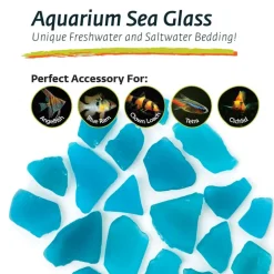 Galapagos Aquarium Sea Glass For Reptiles - 4 lb bag