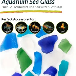Galapagos Aquarium Sea Glass For Reptiles - 4 lb bag