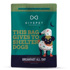 GivePet Breakfast All Day Bacon, Egg & Orange Grain-Free Dog Treats (11 oz)