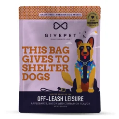 GivePet Off-Leash Leisure Applesauce, Bacon & Cinnamon Soft & Chewy Dog Training Treats (6 oz)