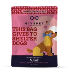 GivePet Sugar Banana, Yogurt & Honey Soft Baked Dog Treats (6 oz)