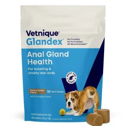 Glandex Advanced Vet Strength Anal Gland Support for Dogs, Duck & Bacon Flavor