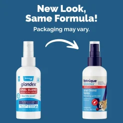 Glandex Advanced Vet Strength Anal Gland Medicated Itch Relief Spray for Dogs & Cats (4 oz)